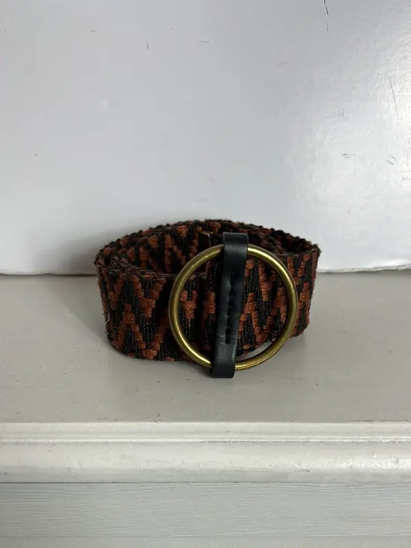 OTRAS. Cinturón bicolor zig zag.  T S/M