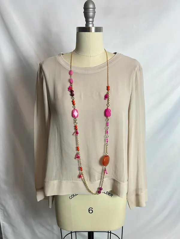 OTRAS. Collar cadena dorada pedreria
