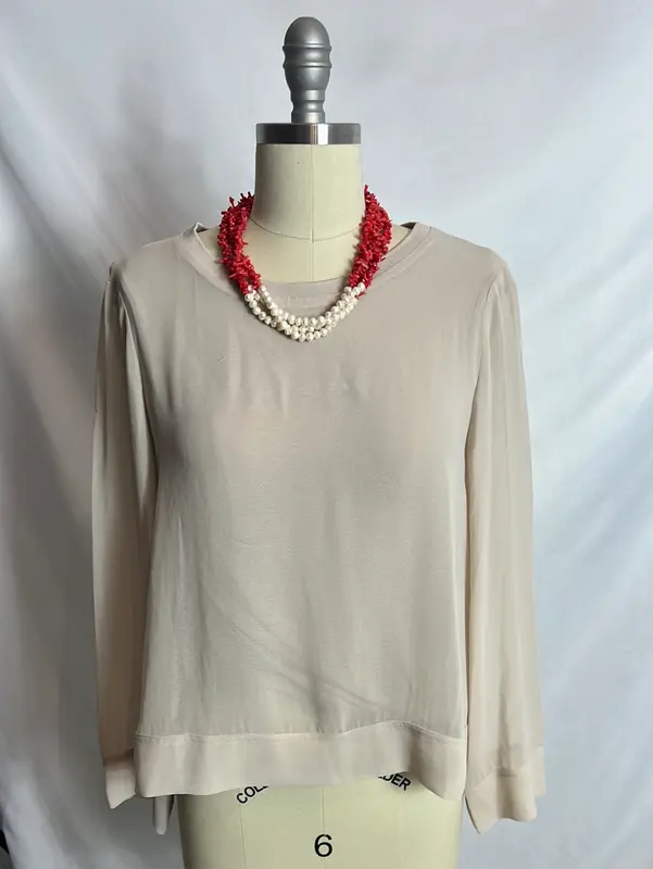 OTRAS. Collar perlas y coral