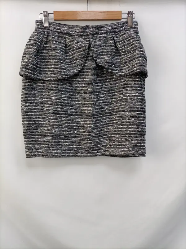 OTRAS. Flada negra tweed T.u(36)