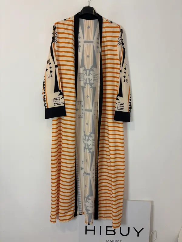 OTRAS. Kimono largo estampado