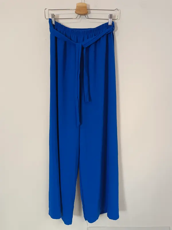 OTRAS. Pantalón ancho azul lazada T.u(s)