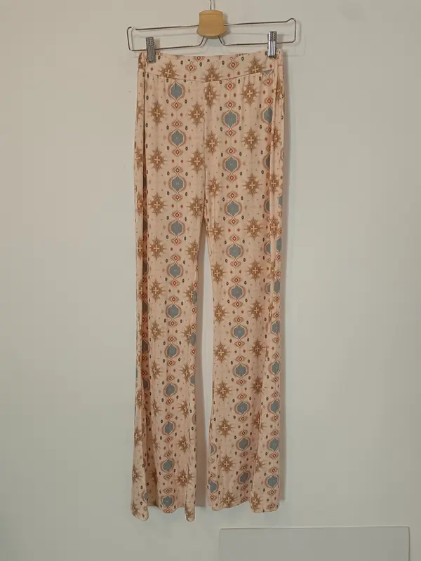 OTRAS. Pantalón beige estampado TU(S)