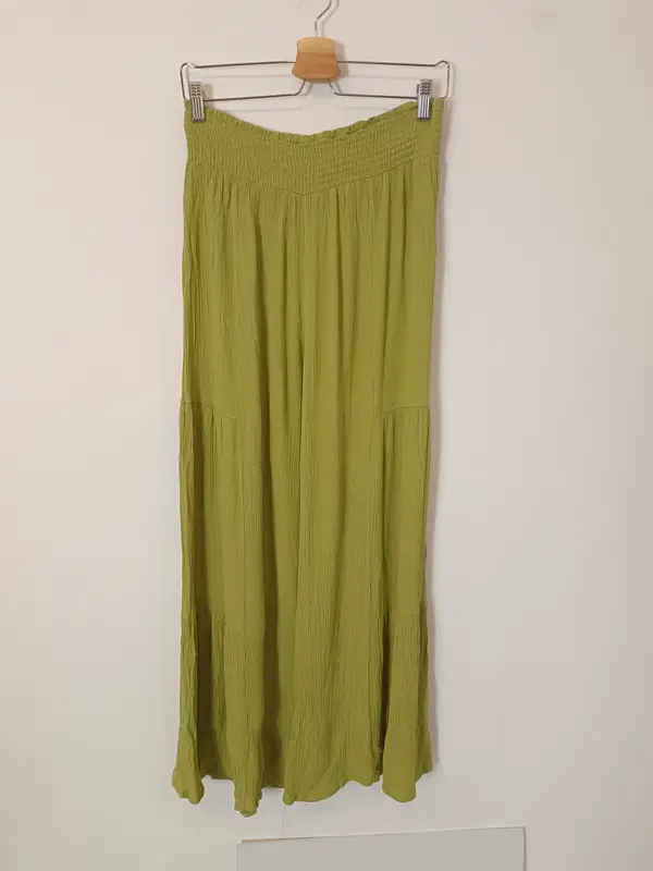 OTRAS. Pantalón fluido verde T.xl