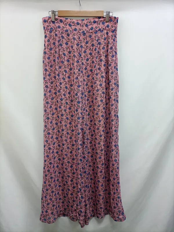 OTRAS. Pantalón palazzo rosa T.40