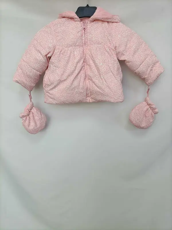 OTRAS.Plumas rosa pelito interior T.9-12 meses