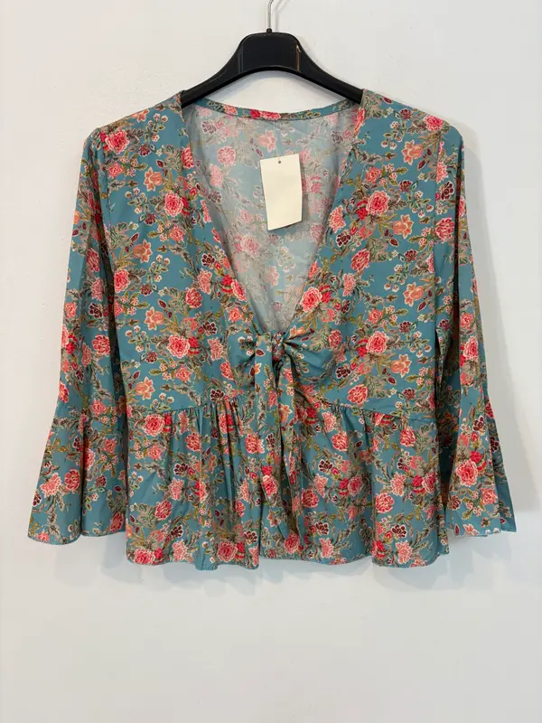 OTRAS. Top flores nudo. T S/M