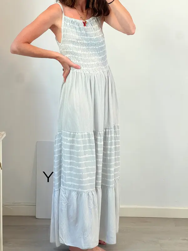 OTRAS. Vestido azul rayas TU(S)