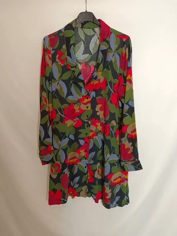 OTRAS. Vestido camisero flores TU(S)