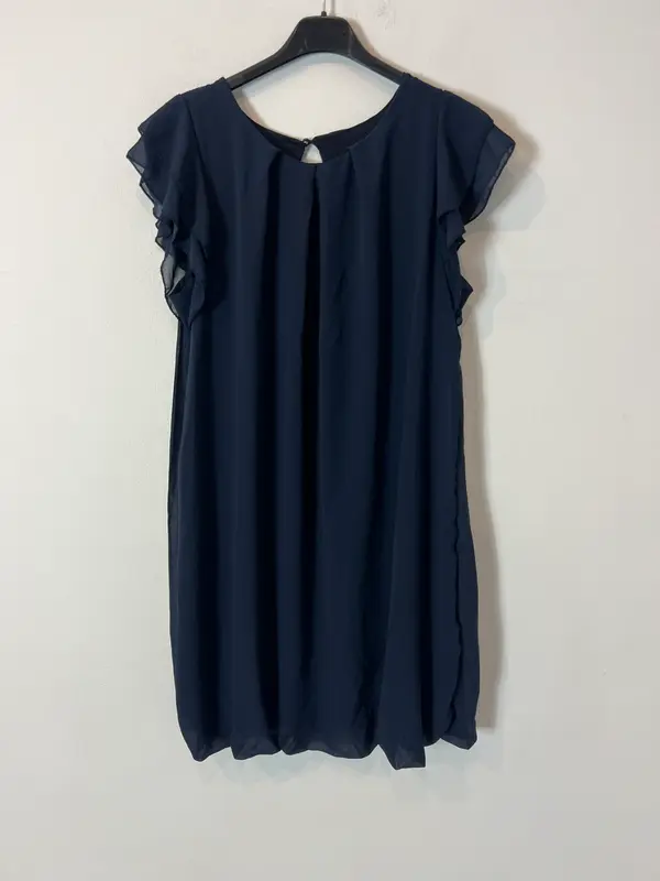 OTRAS. Vestido corto azul fluido Tu(s)