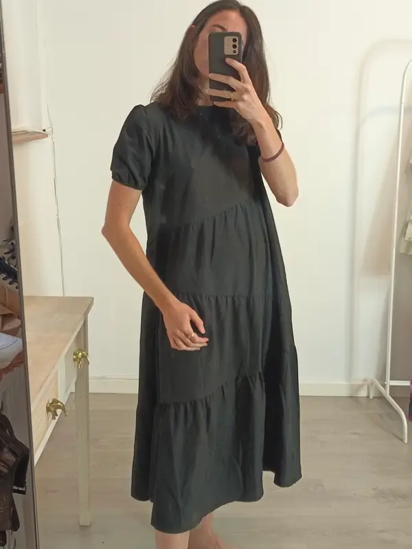 OTRAS. Vestido largo negro  T.S