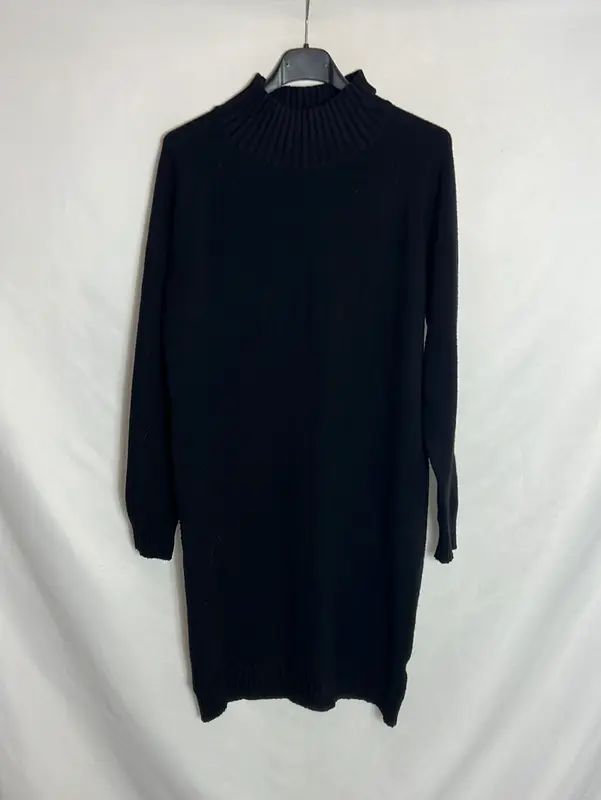 OTRAS. Vestido punto negro TU(s)