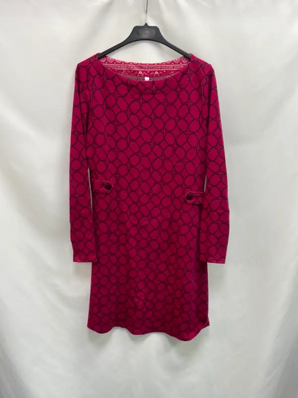 OTRAS. Vestido rosa estampado T.m/l