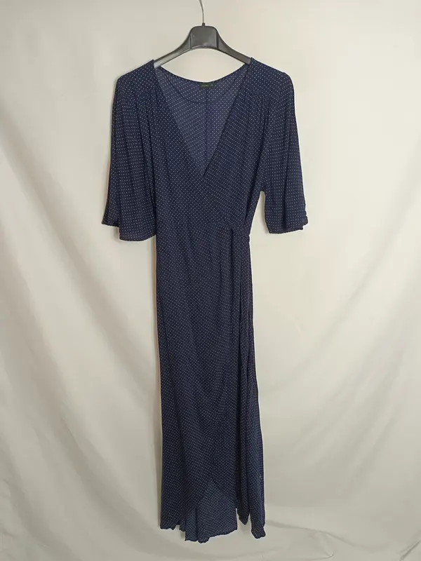OYSHO. Vestido midi lunares T.s
