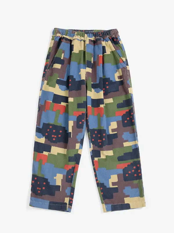 Paint Forest all over corduroy pants