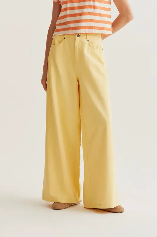 PANTALON ANCHO AMARILLO
