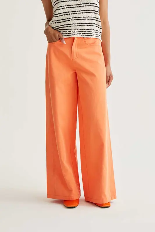 PANTALON ANCHO NARANJA
