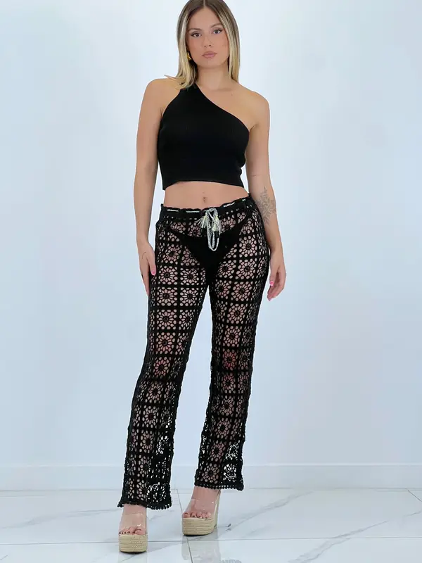 Pantalón calado croché