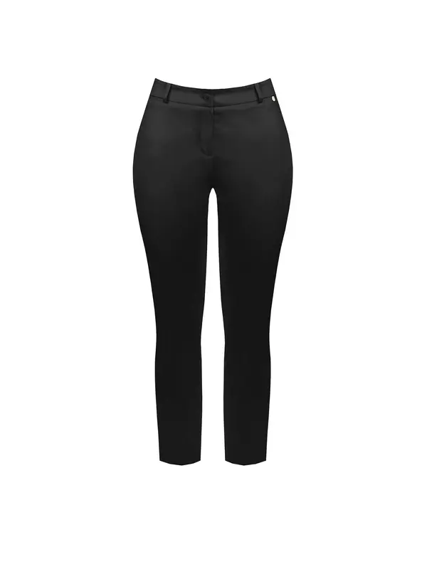Pantalón curvy negro algodon Kitana