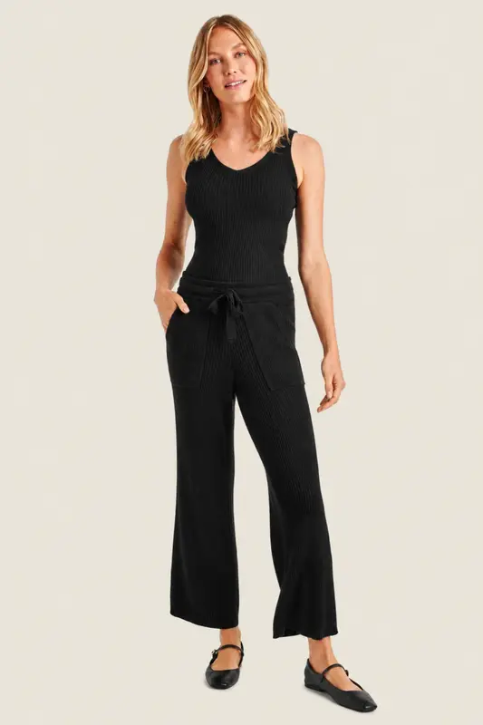 Pantalón de Canalé Georgie Cashblend Black