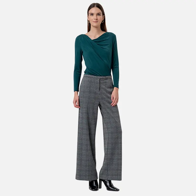 Pantalón palazzo de cuadros - Surkana