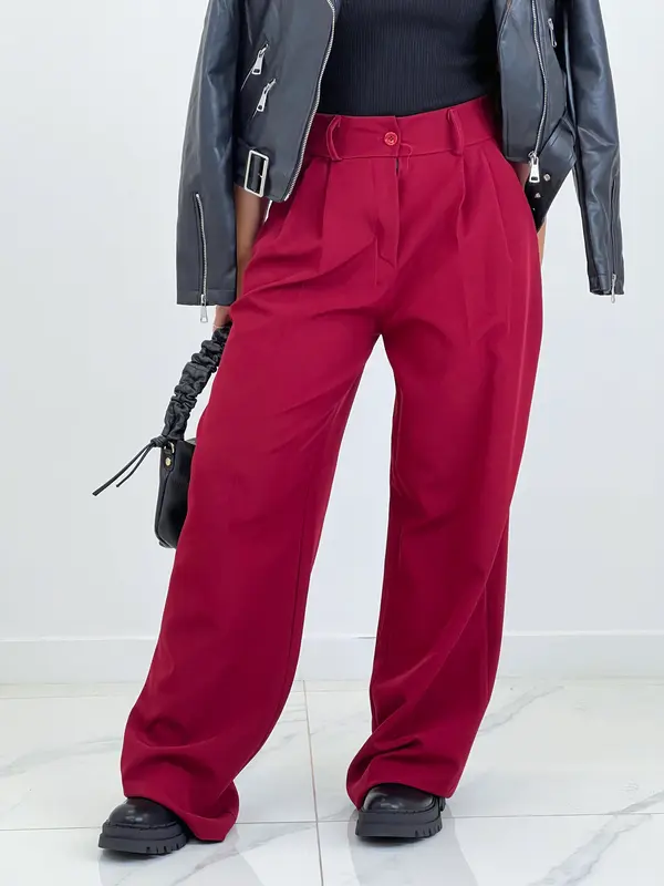 Pantalón pinzas wide leg