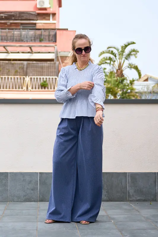 Pantalón texturizado