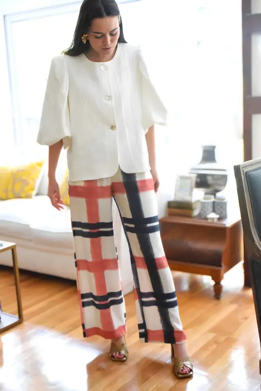 PANTALONES LUCÍA - CUADRO GRANDE - OUTLET