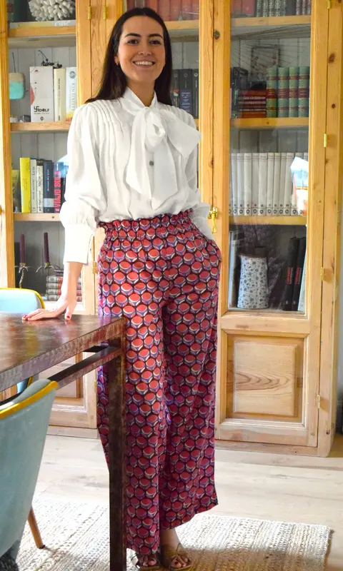 PANTALONES LUCÍA - ROSA Y AZUL - OUTLET