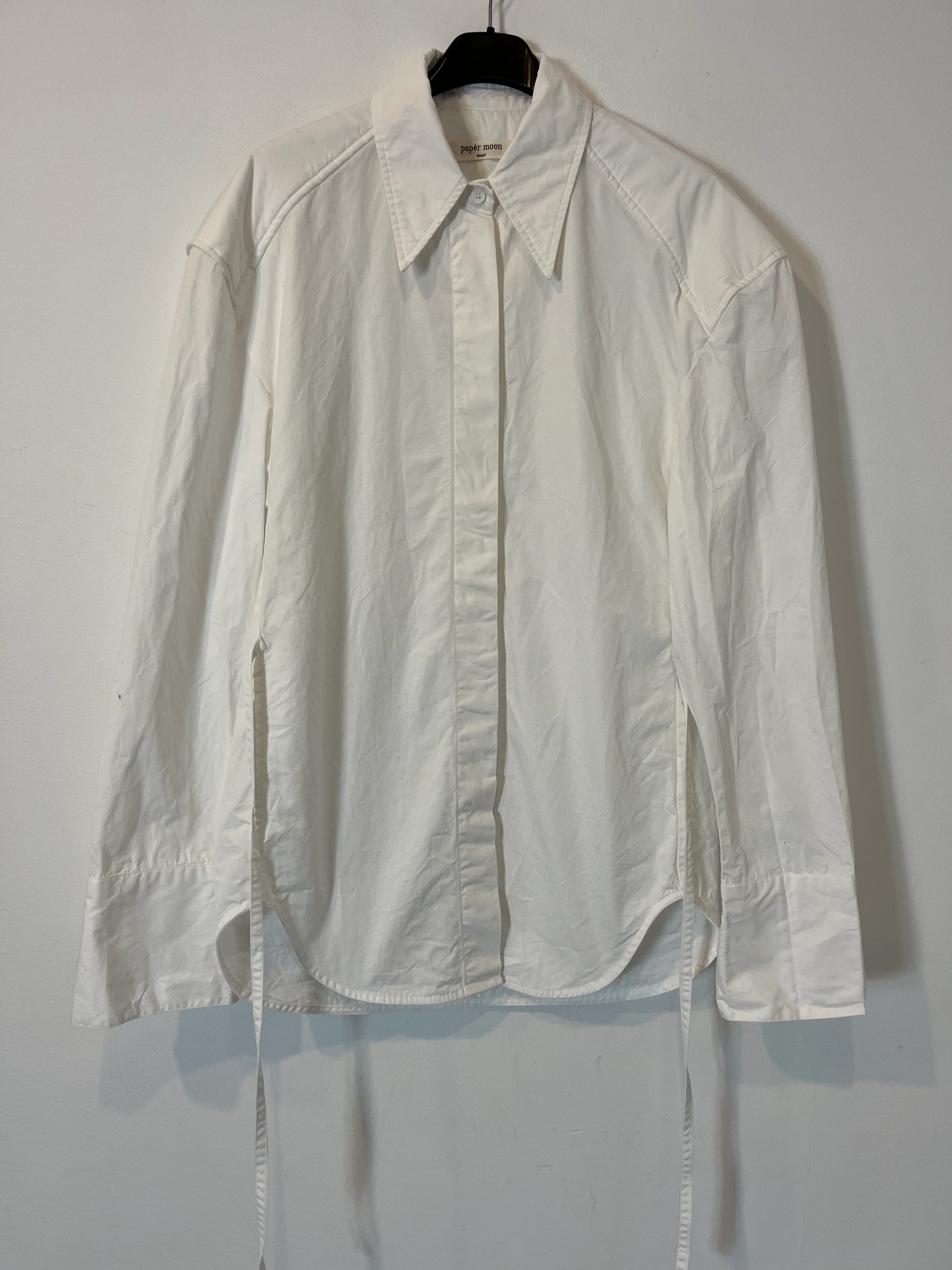 PAPER MOON. Blusa blanca cuerdas T.xs/s