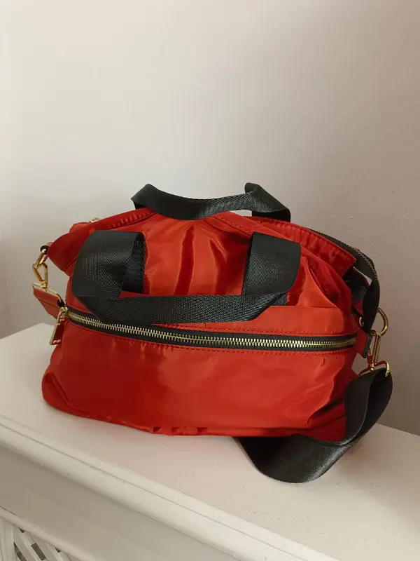 PARFOIS. Bolso lona naranja