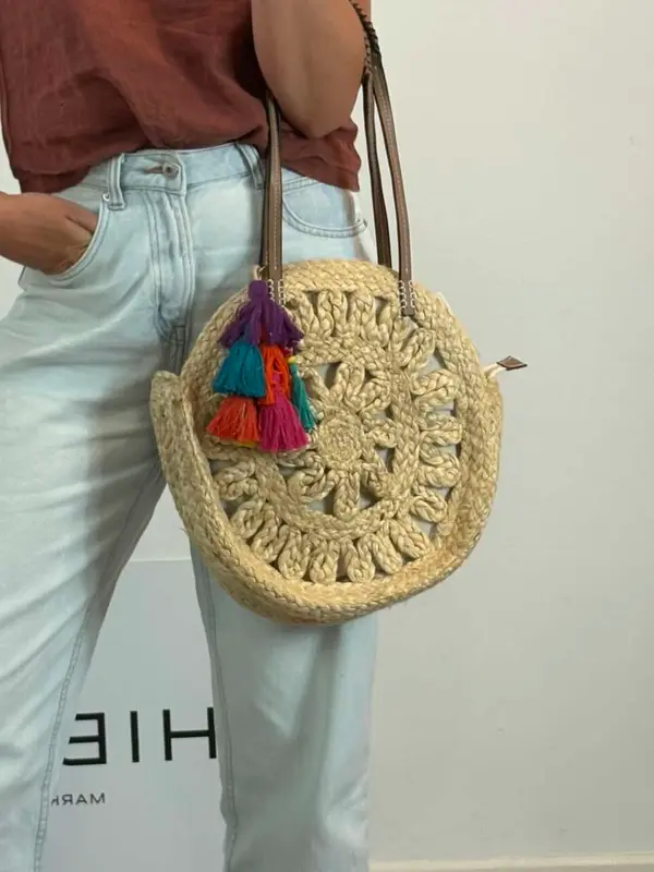 PARFOIS. Bolso redondo cuerda