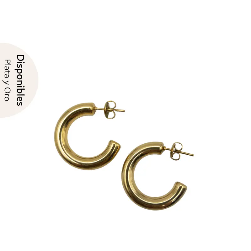 Pendientes aro acero inoxidable