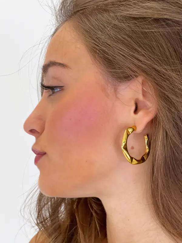 Pendientes aro rizado