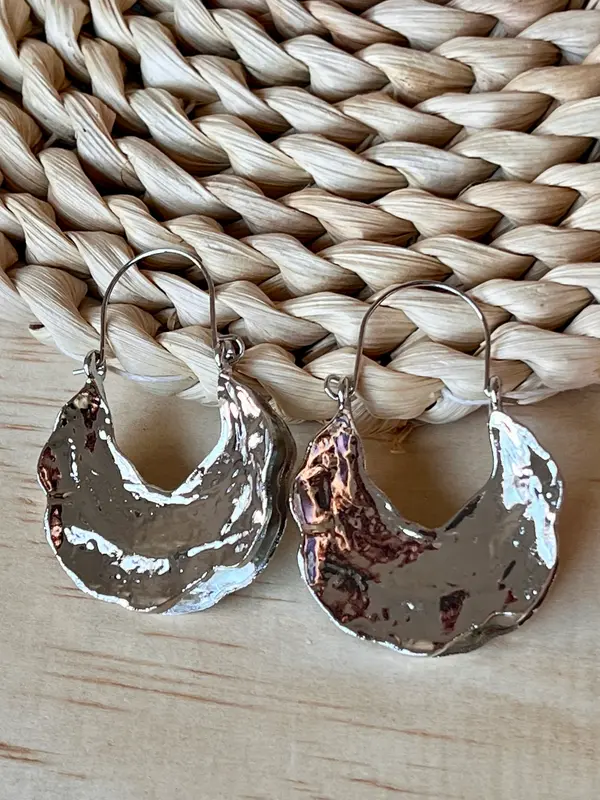 Pendientes Barco Plateado