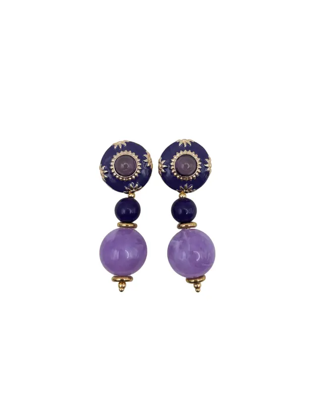 Pendientes Berenjenas y Malva