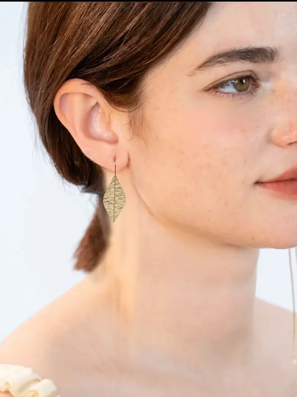 Pendientes bohemio de Hoja