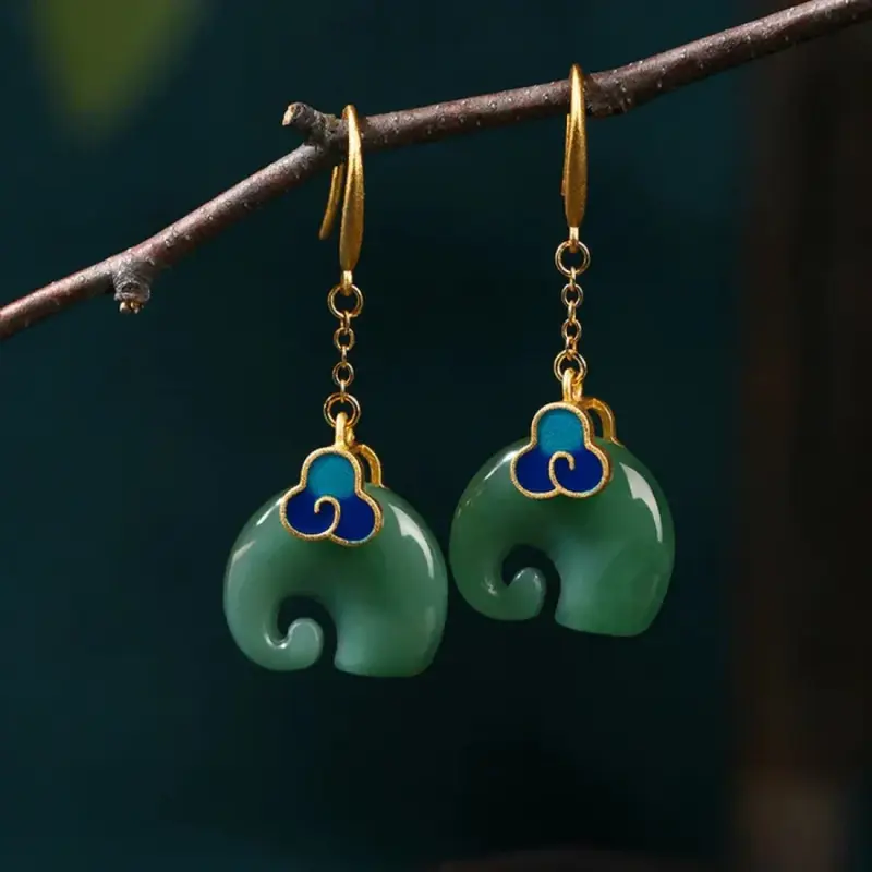Pendientes Chic Retro de Elefante