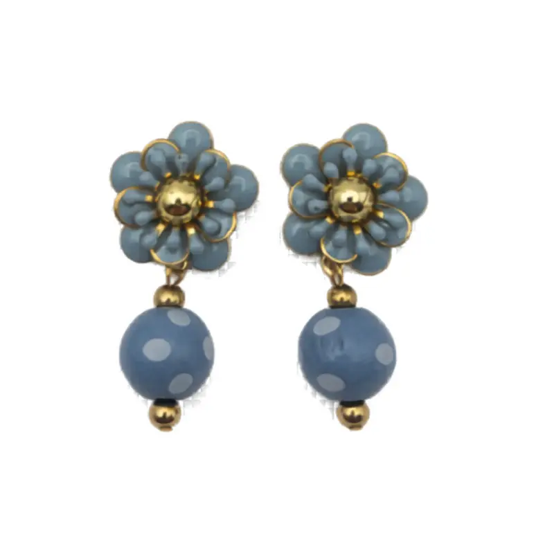 Pendientes Flor Celeste