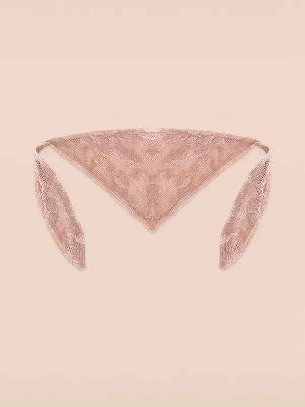 Pink Jester Embroidery Headscarf