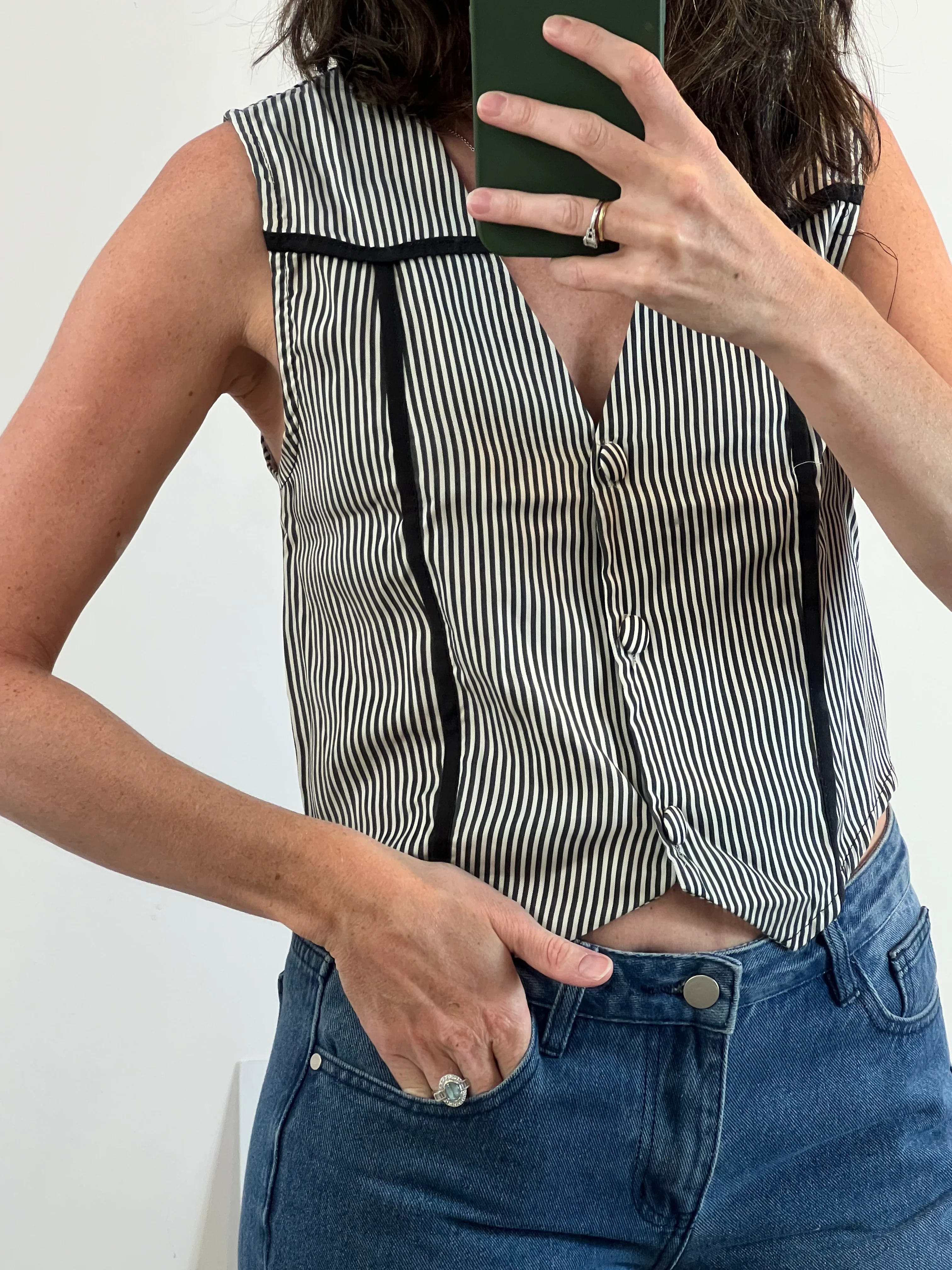 PITUSAS. Chaleco/top rayas T.u(s)
