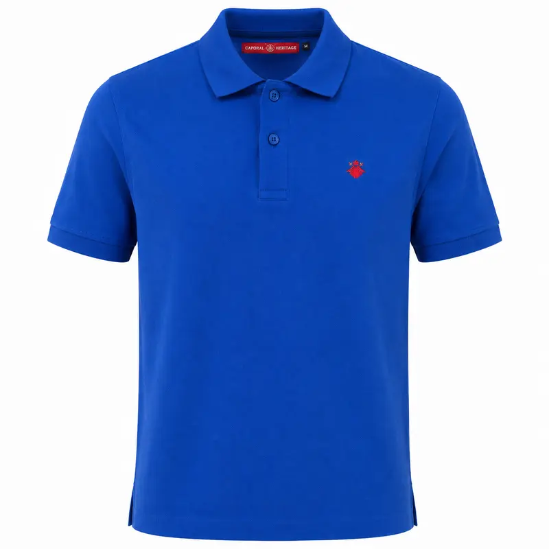 Polo Básico Azul Eléctrico Capotillo Hispánico