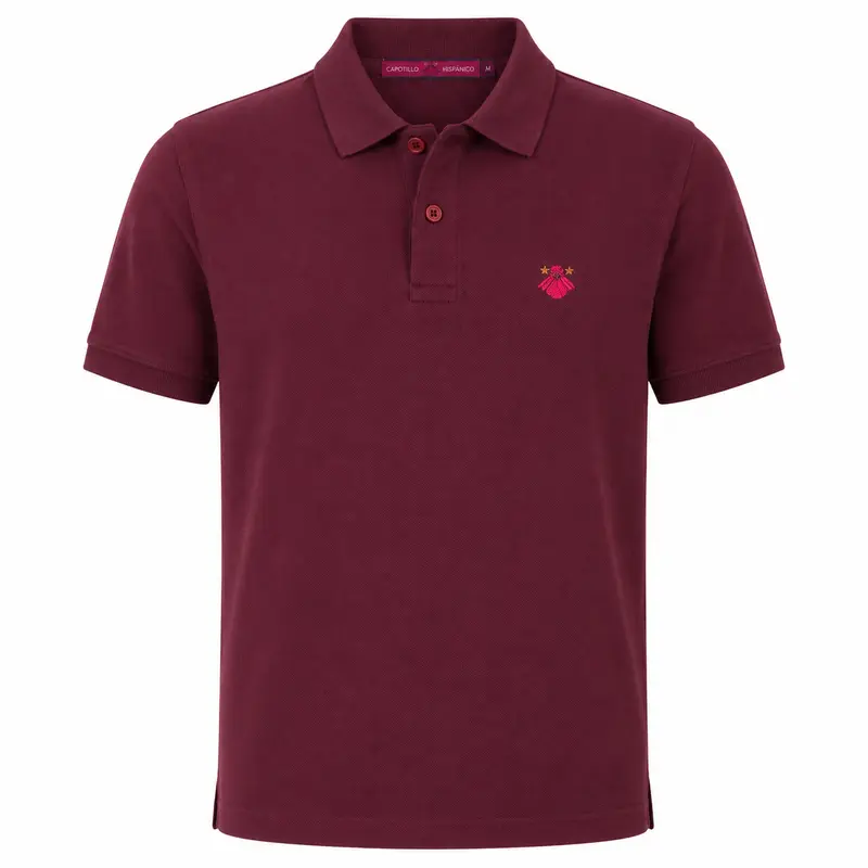 Polo Hombre Burdeos Bordado – Capotillo Hispánico