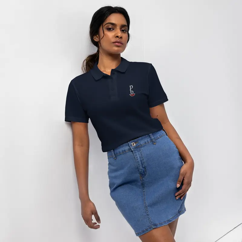 Polo PB Mujer corte ceñido - oscuro