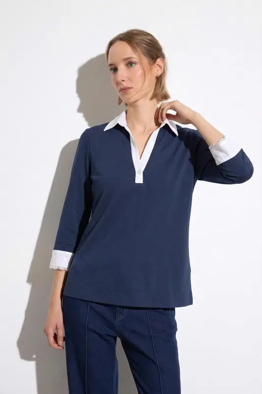 Polo Rayo Azul Marino
