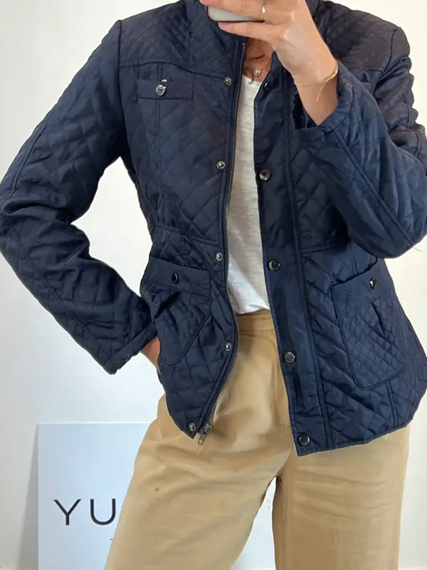 PRECCHIO. Abrigo acolchado azul . T 42