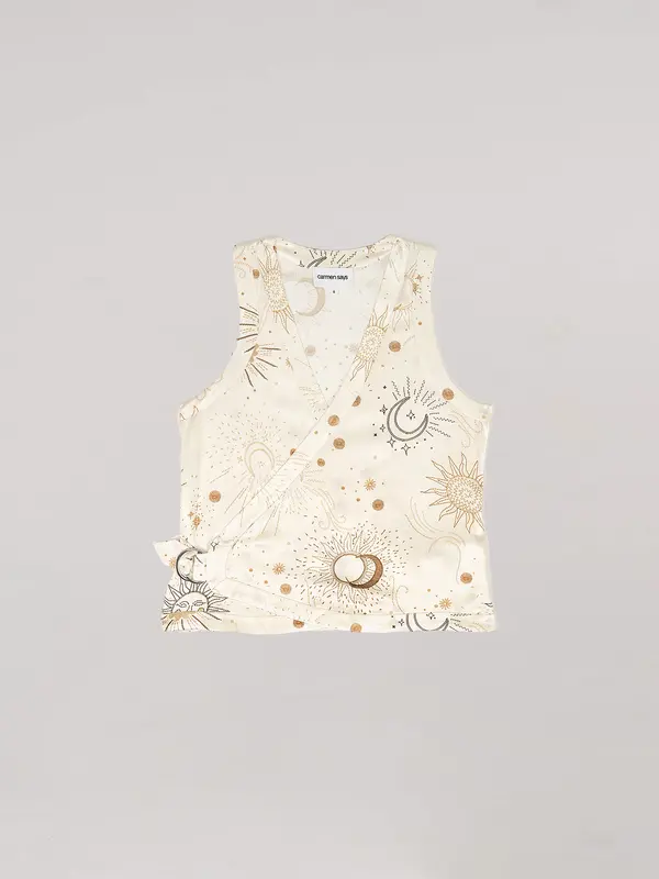 Priest Solar System-Printed Vest