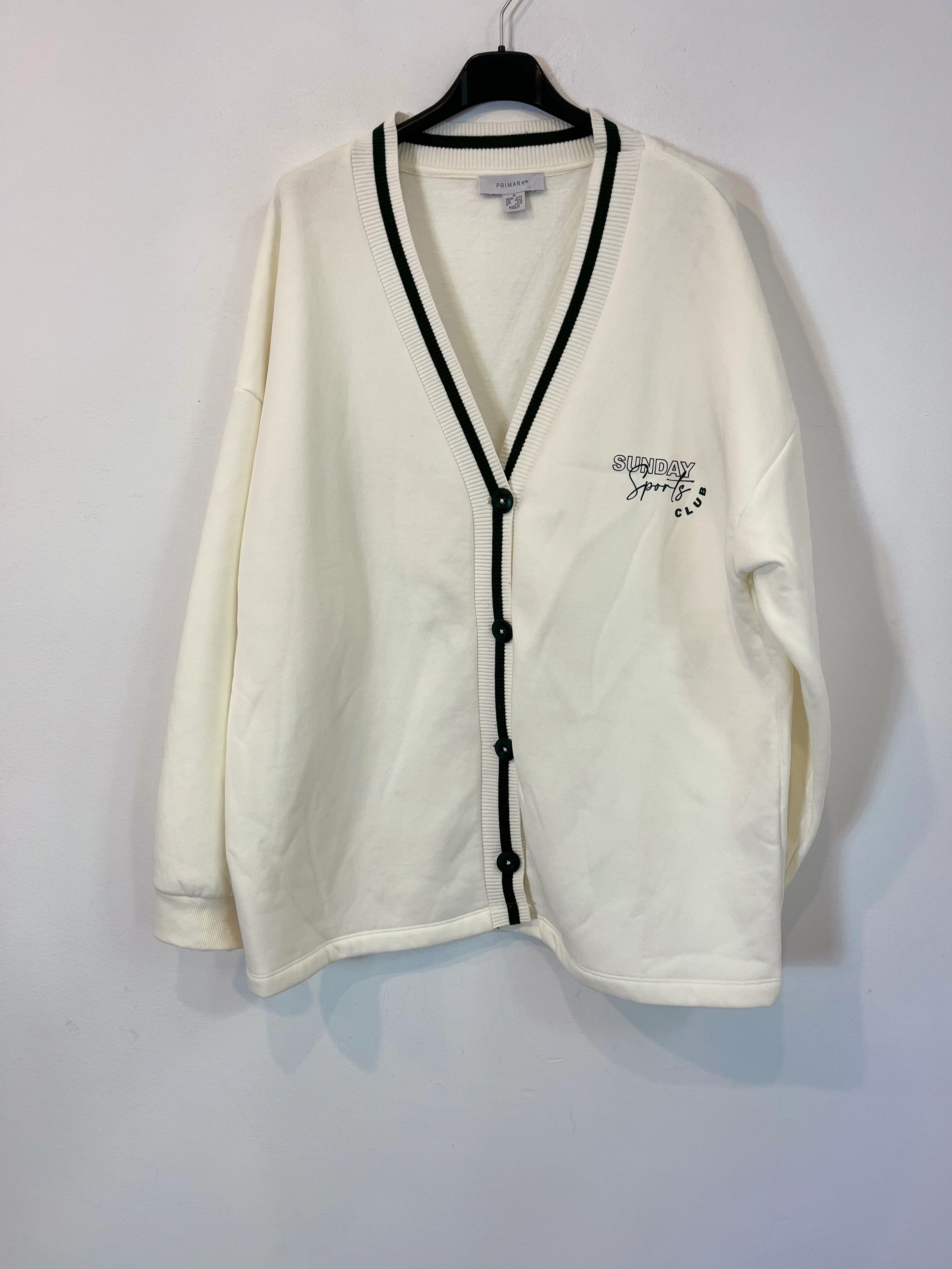PRIMARK. Chaqueta blanca detalles T.m
