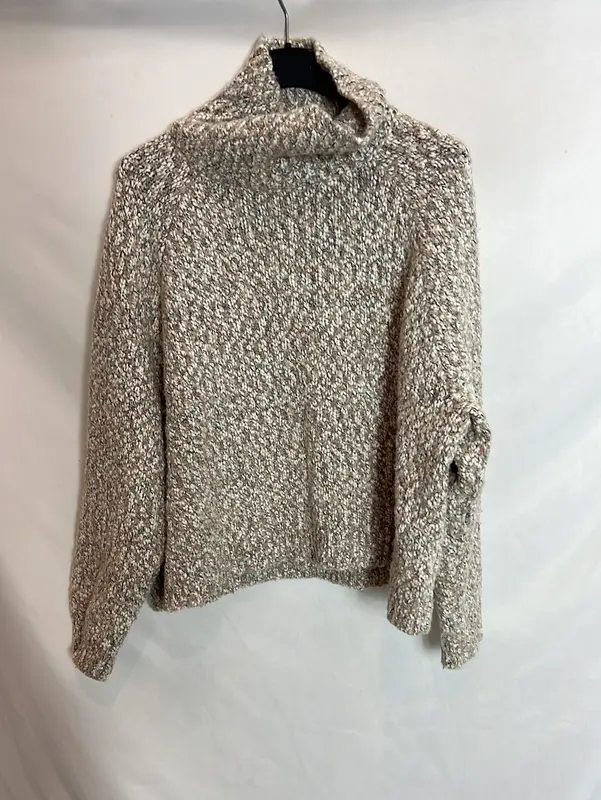 PRIMARK. Jersey jaspeado cuello alto. T S