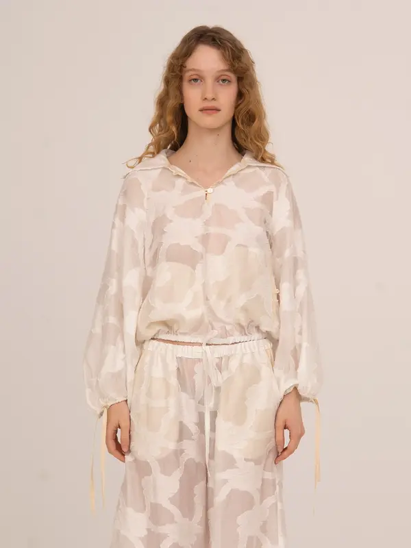 Printworks White Balloon Blouse